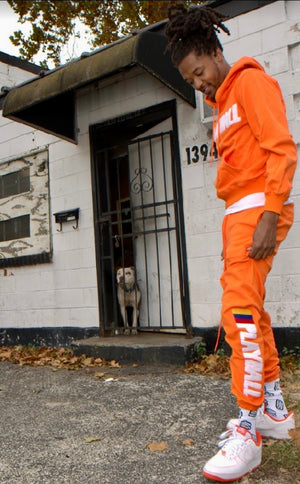 Orange Jogging Suit